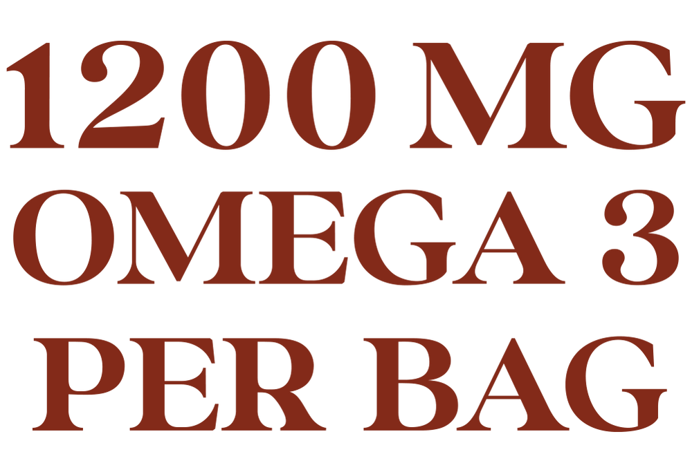 1200mg Omega 3 per bag